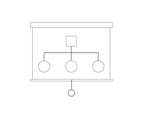 Projector screen black and white clipart