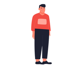 Guy in red sweater free clipart