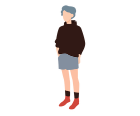 Boy in shorts cartoon clipart