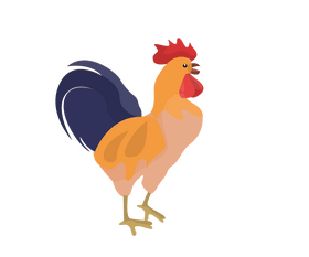 Cartoon rooster clipart