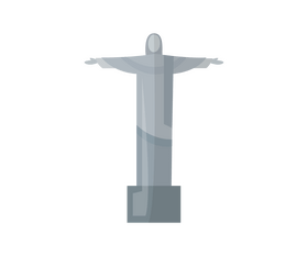 Christ the Redeemer, Rio de Janeiro, Brazil clipart