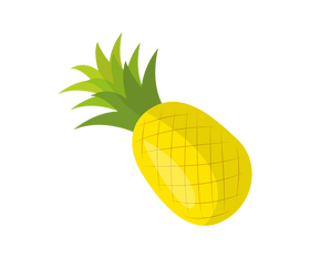 Cartoon pineapple clipart
