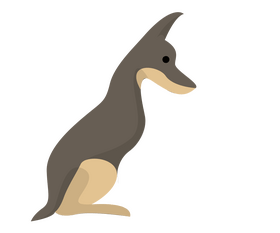 Dog drawing clipart