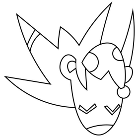 Porcupine sleeping black and white clipart