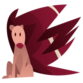 Porcupine animal sitting clipart