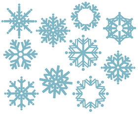 Snowflakes vector