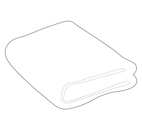 Sauna towel black and white clipart