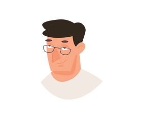 Free businessman with glasses clipart