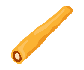 Cookie straw illustration clipart