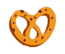 Pretzel cookie clipart