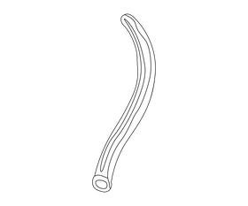 Caramel stick candy black and white clipart