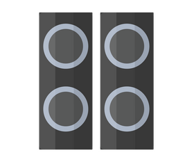 Sound column speakers clipart
