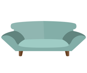 Cartoon sofa clipart