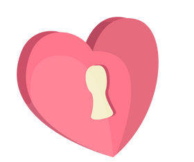 Heart lock clipart