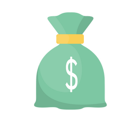 Money bag illustration clipart