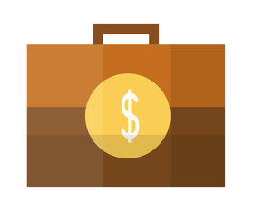 Cartoon money case clipart