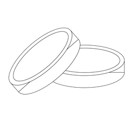 Gold coins black and white clipart