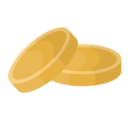 Gold coins clipart
