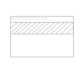 Credit card back black and white clipart