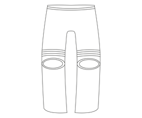 Biker trousers black and white clipart