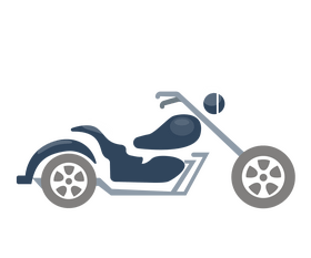 Cartoon motorcycle clipart