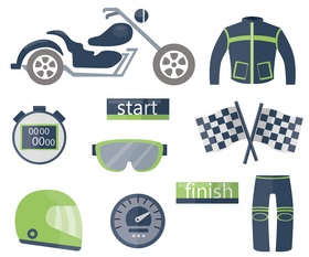 Motorcycle racing vector