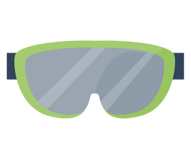 Protective sports glasses illustration clipart
