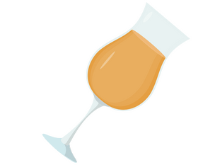 Glass of champagne clipart