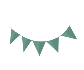 Green garland clipart