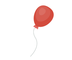 Red balloon clipart