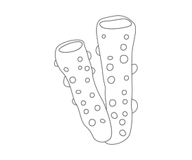 Seaweed free black and white clipart