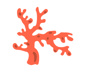 Cartoon coral reefs clipart
