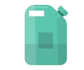 Green petrol gallon clipart