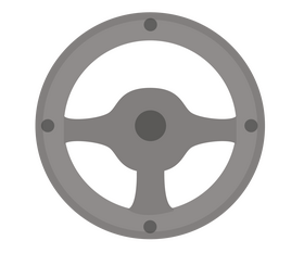 Cartoon steering wheel clipart