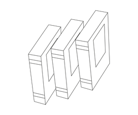 Copybooks cartoon black and white clipart