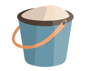 Bucket of sand clipart