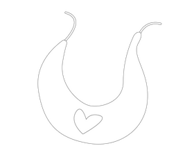 Baby diaper black and white clipart