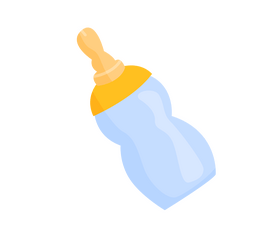 Baby bottle illustration clipart