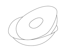 Plates black and white clipart