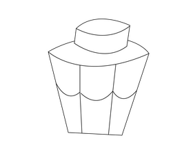 Salt shaker black and white clipart