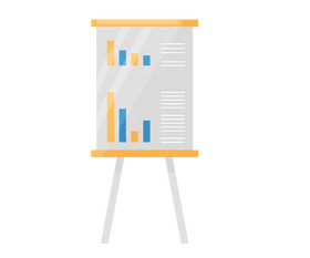 Cartoon flipchart clipart