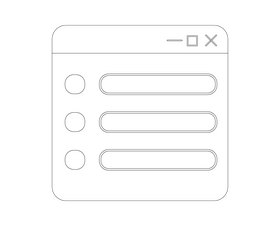 Browser, web page black and white clipart