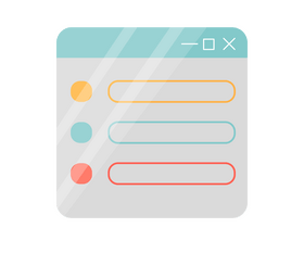 Browser, web page clipart