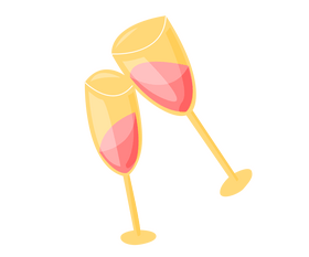 Free glasses of red wine clipart