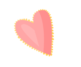 Pink heart clipart