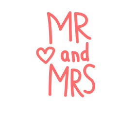 Mr and Mrs clipart