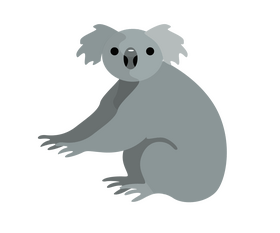 Cartoon koala clipart