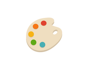 Palette painting drawing clipart