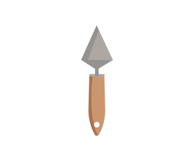 Cartoon painting trowel clipart