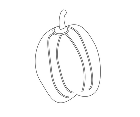 Pumpkin drawing black and white clipart